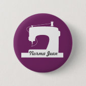 Badge Rond 5 Cm Salon d'artisanat de machines à coudre (Devant)