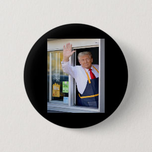 Badge Rond 5 Cm Salut, obtenez votre burger Donald Trump cuit les