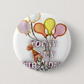 Badge Rond 5 Cm Salutation d'anniversaire : Joyeux Bro d'anniversa (Devant)