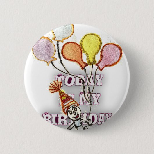 Badge Rond 5 Cm Salutation d'anniversaire : Joyeux Bro d'anniversa (Devant)