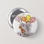 Badge Rond 5 Cm Salutation d'anniversaire : Joyeux Bro d'anniversa (Devant & derrière)