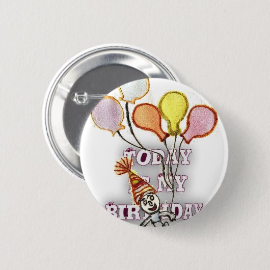 Badge Rond 5 Cm Salutation d'anniversaire : Joyeux Bro d'anniversa (Devant & derrière)