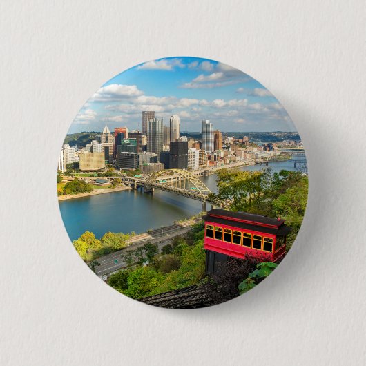 Badge Rond 5 Cm Salutation De Pittsburgh PA Holiday (Devant)