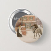 Badge Rond 5 Cm Salutation du facteur par Robert Walker Macbeth (Devant & derrière)