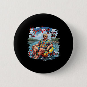 Badge Rond 5 Cm Salutation Du Golfe De L'Amérique Trump Patrio