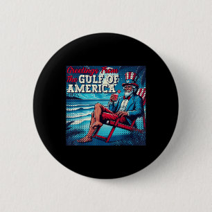 Badge Rond 5 Cm Salutation Trump De La Partie Gulf Beach Of Americ