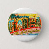 Badge Rond 5 Cm Salutations De Floride (Devant)
