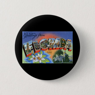 Badge Rond 5 Cm Salutations de la Floride