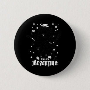 Badge Rond 5 Cm Salutations Du Festival de Noël Gruss Vom Krampus