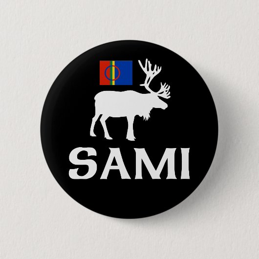 Badge Rond 5 Cm Sami, les personnes de huit saisons (Devant)