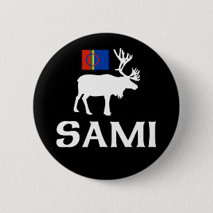 Badge Rond 5 Cm Sami, les personnes de huit saisons