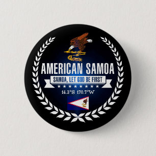 Badge Rond 5 Cm Samoa américaines