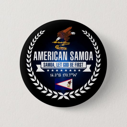 Badge Rond 5 Cm Samoa américaines (Devant)