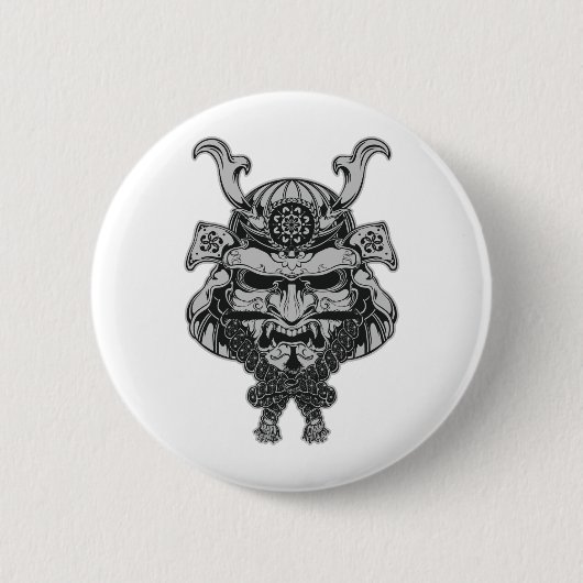 Badge Rond 5 Cm Samouraïs (Devant)