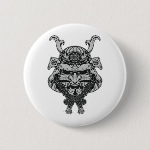 Badge Rond 5 Cm Samouraïs