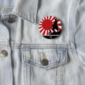 Badge Rond 5 Cm Samouraïs (En situation)