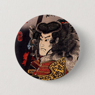 Badge Rond 5 Cm Samouraïs
