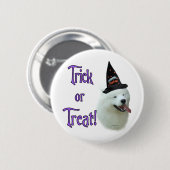 Badge Rond 5 Cm Samoyed Trick (Devant & derrière)