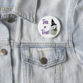 Badge Rond 5 Cm Samoyed Trick (En situation)