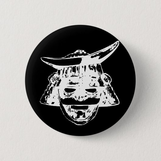 Badge Rond 5 Cm Samurai (Devant)