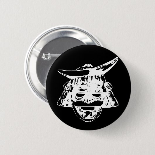 Badge Rond 5 Cm Samurai (Devant & derrière)