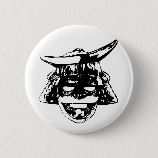 Badge Rond 5 Cm Samurai (Devant)