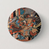 Badge Rond 5 Cm Samurai Hero Minamoto no Yorimitsu (Devant)
