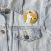 Badge Rond 5 Cm Samurai Jack Dessiner l'épée (En situation)