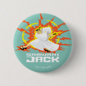Badge Rond 5 Cm Samurai Jack Energy Graphic (Devant)