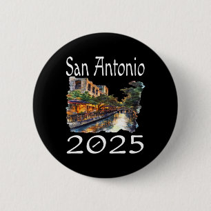 Badge Rond 5 Cm San Antonio 2025 Matching Family Vacation Group Ge