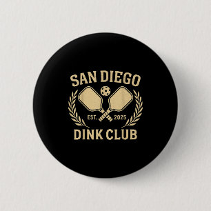 Badge Rond 5 Cm San diego californie club de pickleball dink athlé
