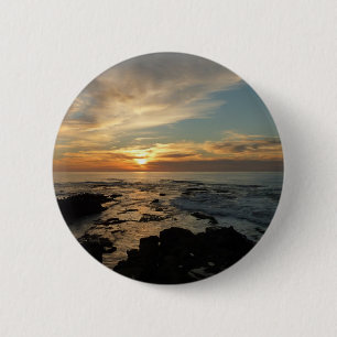 Badge Rond 5 Cm San Diego Sunset