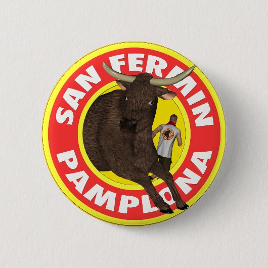 Badge Rond 5 Cm San Fermin de Pamplona (Devant)