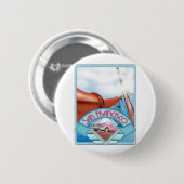Badge Rond 5 Cm San Francisco, États-Unis, affiche de voyage (Devant & derrière)