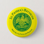 Badge Rond 5 Cm San Patricios Saint Patrick Battalion (Devant)