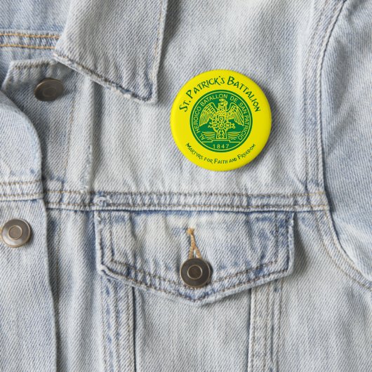 Badge Rond 5 Cm San Patricios Saint Patrick Battalion (En situation)
