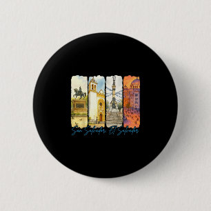 Badge Rond 5 Cm San Salvador El Salvador Voyage Voyage Coup de pin