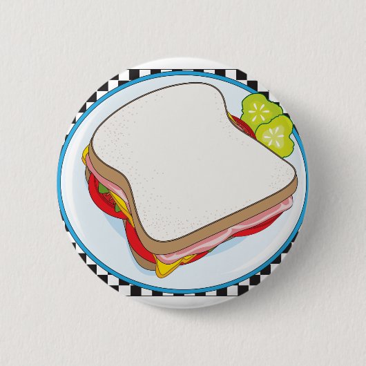 Badge Rond 5 Cm Sandwich (Devant)