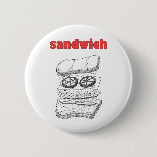 Badge Rond 5 Cm Sandwich (Devant)
