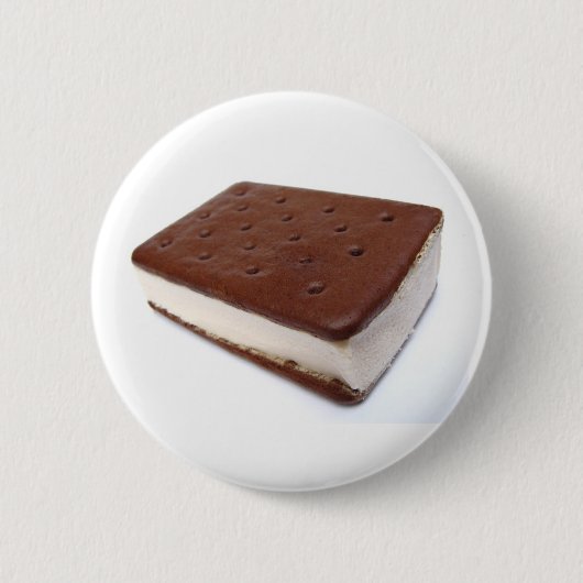 Badge Rond 5 Cm Sandwich à crème glacée (Devant)
