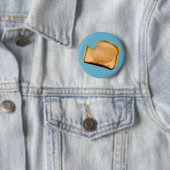 Badge Rond 5 Cm Sandwich grillé à fromage (En situation)