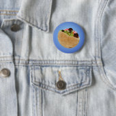 Badge Rond 5 Cm Sandwich KiniArt Falafel (En situation)