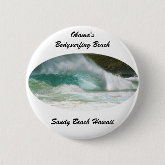 Badge Rond 5 Cm Sandy Beach Hawaii