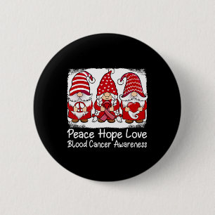 Badge Rond 5 Cm Sang Cancer Génome avec ruban rouge