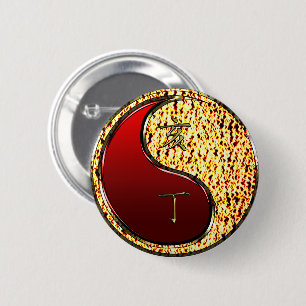 Badge Rond 5 Cm Sanglier de Feu
