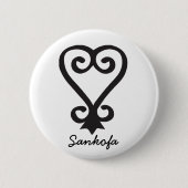 Badge Rond 5 Cm Sankofa Button (Devant)