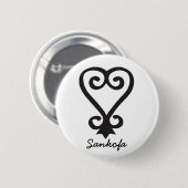 Badge Rond 5 Cm Sankofa Button (Devant & derrière)