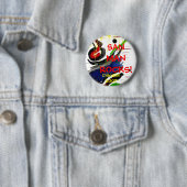 Badge Rond 5 Cm SANMANROCKS ! , Chicago ! 2007 (En situation)