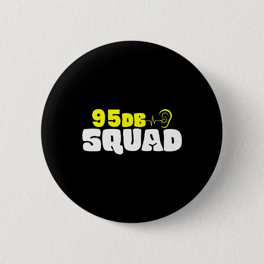 Badge Rond 5 Cm Sans Audience - Sourd - Incapable D'Entendre - Sou (Devant)