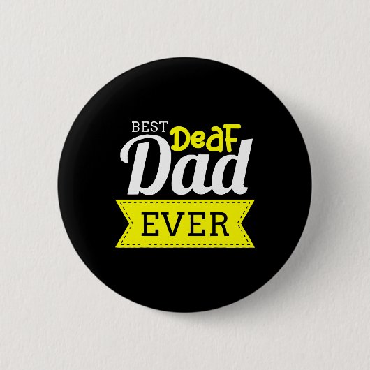 Badge Rond 5 Cm Sans Audience - Sourd - Incapable D'Entendre - Sou (Devant)